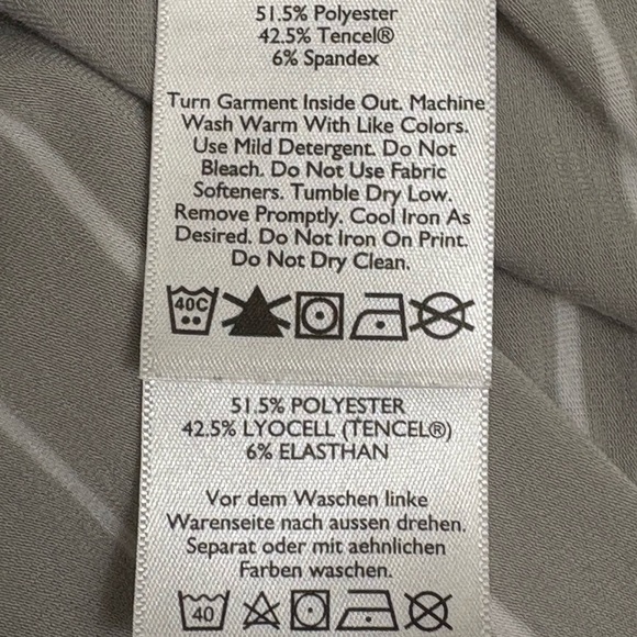 Eddie Bauer Women's Gray Striped Scoop Neck Top Size XL - Picture 7 of 8